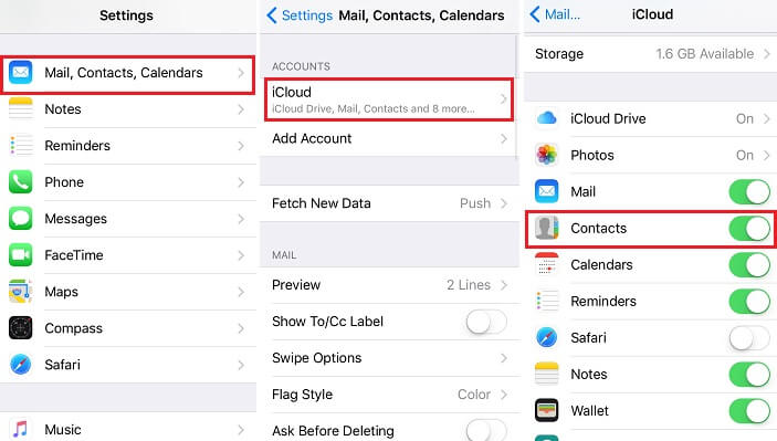 sync outlook 365 for mac with icloud contacts